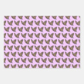 Feuille De Papier Cadeau Papillon de dessin (Devant 2)