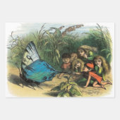 Feuille De Papier Cadeau Papillon Elf Art Cute Elves Papillons (Devant)