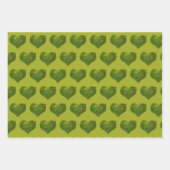 Feuille De Papier Cadeau Papillon en forme de coeur (Devant)