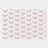 Feuille De Papier Cadeau Papillon floral Fleur sauvage Boho (Devant 2)