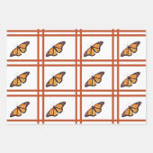 Feuille De Papier Cadeau Papillon monarque (Devant 2)