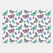 Feuille De Papier Cadeau Papillons (Devant)