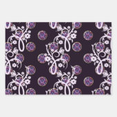 Feuille De Papier Cadeau Papillons et oiseaux (Devant)