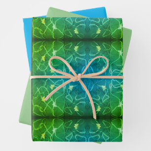 Feuille De Papier Cadeau Papillons flottants 