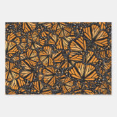 Feuille De Papier Cadeau Papillons Monarque (Devant 3)