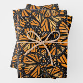 Feuille De Papier Cadeau Papillons Monarque (En situation)