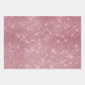 Feuille De Papier Cadeau Papillons noir rose Fille Motif d'aquarelle (Devant 3)