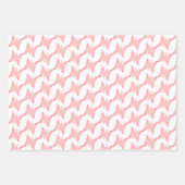 Feuille De Papier Cadeau Papillons Peach Bleu Rose (Devant)