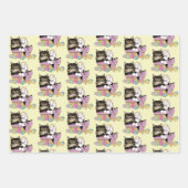 Feuille De Papier Cadeau Pâques Panier TabbyKitten (Devant 2)