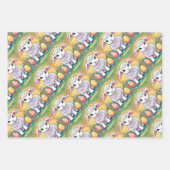 Feuille De Papier Cadeau Pâques victoriennes, Pâques boisées, Pâques boho, (Devant 2)