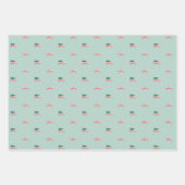 Feuille De Papier Cadeau Parade de Noël du moteur à feu (Devant)