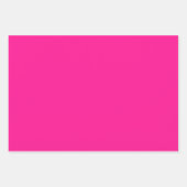 Feuille De Papier Cadeau Paradis Rose Fluorescent Uni 3 Tons (Devant)