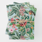 Feuille De Papier Cadeau Paradis tropical (En situation)