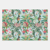 Feuille De Papier Cadeau Paradis tropical (Devant 2)