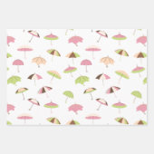 Feuille De Papier Cadeau Parapluies orageuses (Devant 2)