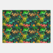 Feuille De Papier Cadeau Parc des dinosaures (Devant)