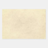 Feuille De Papier Cadeau Parchemin Beige vintage (Devant)
