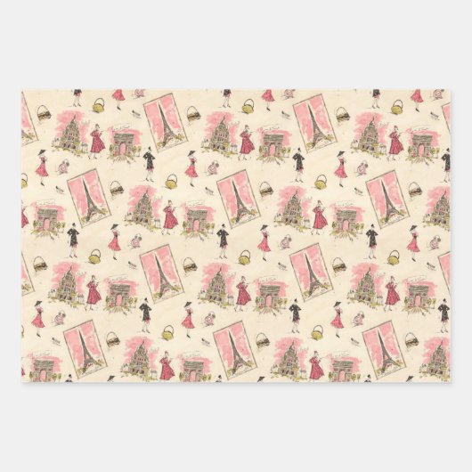 Feuille De Papier Cadeau Paris 2 (Devant)