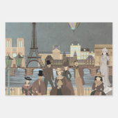 Feuille De Papier Cadeau Paris victorien (Devant 2)