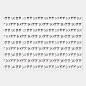 Feuille De Papier Cadeau Parlez Trente pour moi Simple Elegant Bow 30e anni (Devant 2)