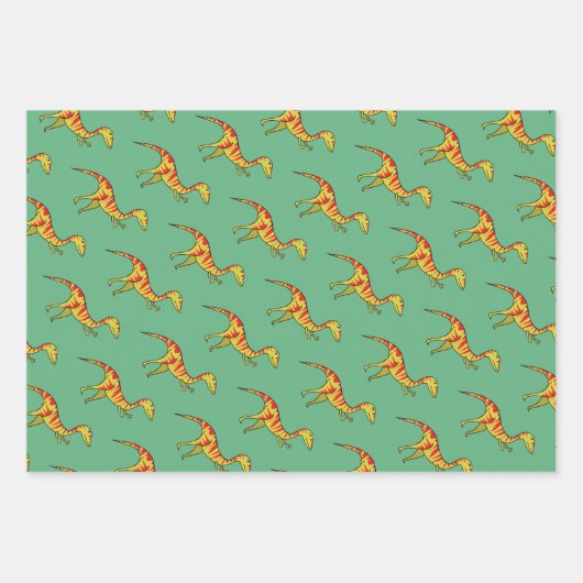 Feuille De Papier Cadeau Parti Dinosaur (Devant 2)