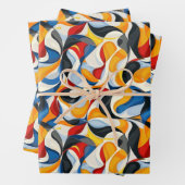 Feuille De Papier Cadeau Parti motif abstrait cool (En situation)