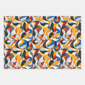 Feuille De Papier Cadeau Parti motif abstrait cool (Devant)