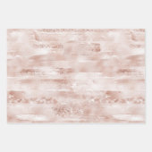 Feuille De Papier Cadeau Parties scintillant brillante rose (Devant 3)