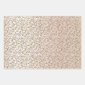 Feuille De Papier Cadeau Parties scintillant de Rose blanc clair      (Devant 2)