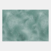 Feuille De Papier Cadeau Parties scintillant des Fêtes Rouges (Devant 2)