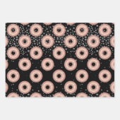 Feuille De Papier Cadeau Parties scintillant Donut Confetti Motif (Devant)
