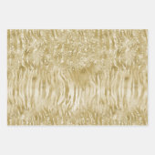 Feuille De Papier Cadeau Parties scintillant d'or Confetti Glitzy Zebra Pri (Devant)