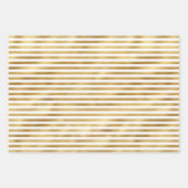 Feuille De Papier Cadeau Parties scintillant d'or Glitz (Devant 3)