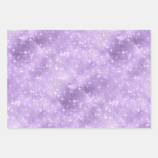 Feuille De Papier Cadeau Parties scintillant et vert brillant/bleu/violet I (Devant 3)