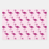 Feuille De Papier Cadeau Parties scintillant flamand rose motif (Devant)