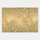 Feuille De Papier Cadeau Parties scintillant Glitzy Gold Glam      (Devant 2)