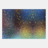 Feuille De Papier Cadeau Parties scintillant Gold, Argent (Devant)