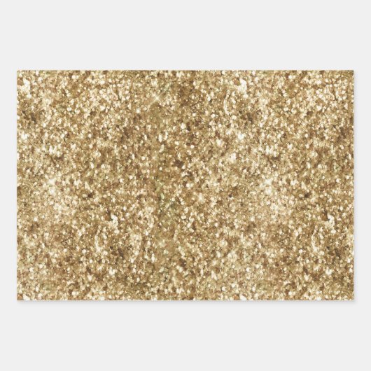 Feuille De Papier Cadeau Parties scintillant Gold Sparkle   (Devant 2)