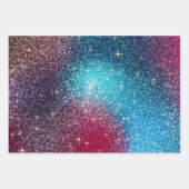 Feuille De Papier Cadeau Parties scintillant Iridescente (Devant 2)