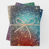 Feuille De Papier Cadeau Parties scintillant Iridescente (En situation)