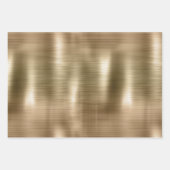 Feuille De Papier Cadeau Parties scintillant Léopard Noir Or (Devant 2)