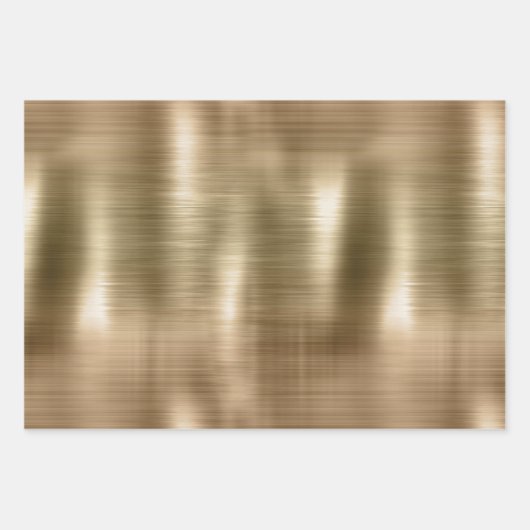 Feuille De Papier Cadeau Parties scintillant Léopard Noir Or (Devant 2)