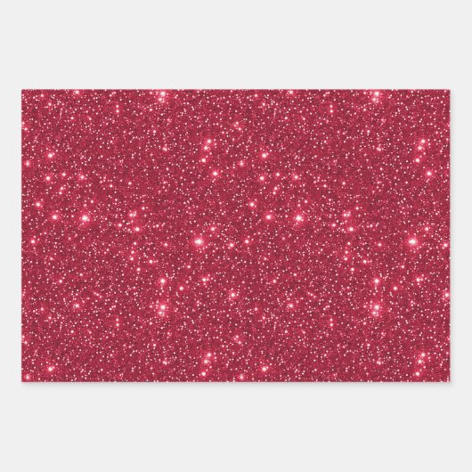 Feuille De Papier Cadeau Parties scintillant moderne Glam Lux Gold Red Gree (Devant)