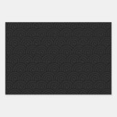 Feuille De Papier Cadeau Parties scintillant noire blanche mignonne Orange (Devant)