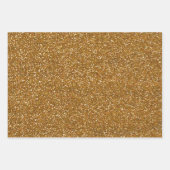 Feuille De Papier Cadeau Parties scintillant noire Gold Silver (Devant)