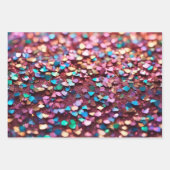Feuille De Papier Cadeau Parties scintillant Opal Collection holographique  (Devant)