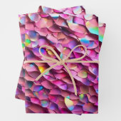 Feuille De Papier Cadeau Parties scintillant Opal Holographique Collection  (En situation)