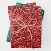 Feuille De Papier Cadeau Parties scintillant Red Sparkle (En situation)