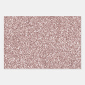 Feuille De Papier Cadeau Parties scintillant rose fille  (Devant 2)