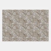 Feuille De Papier Cadeau Parties scintillant rose or brillant Zebra Print (Devant 2)